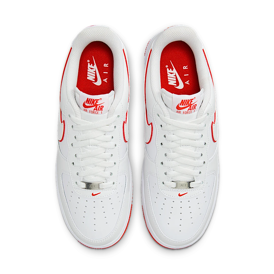 Overkicks - Nike Air Force 1 Low 07 White Picante Red (DV0788-102) - par completo