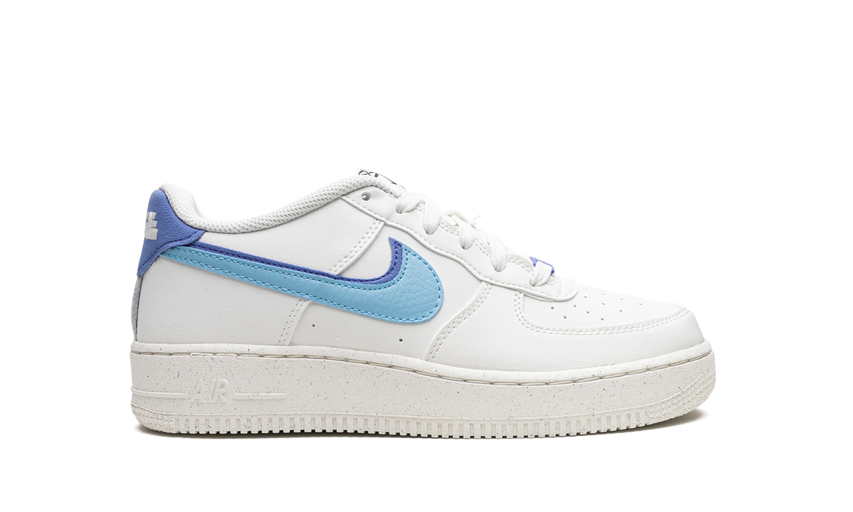 Overkicks - Nike Air Force 1 Low 82 Double Swoosh White Medium Blue (GS) (DQ0359-100) - imagen 6