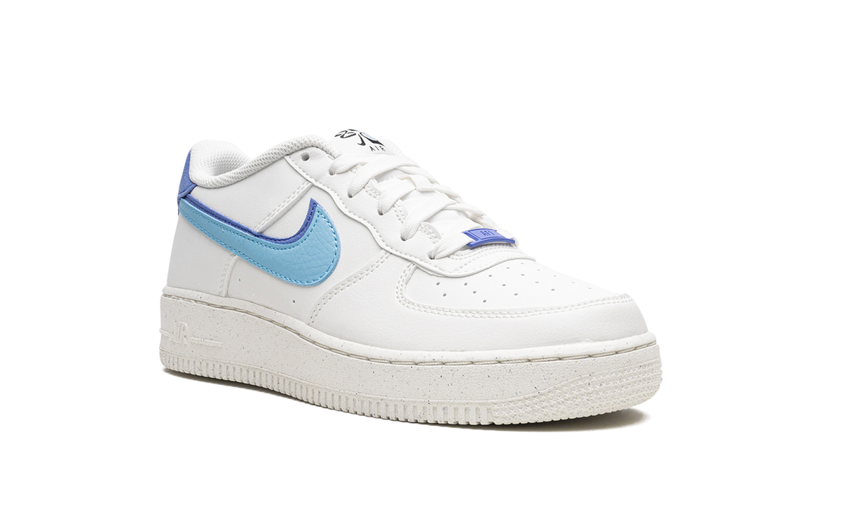Overkicks - Nike Air Force 1 Low 82 Double Swoosh White Medium Blue (GS) (DQ0359-100) - imagen 7