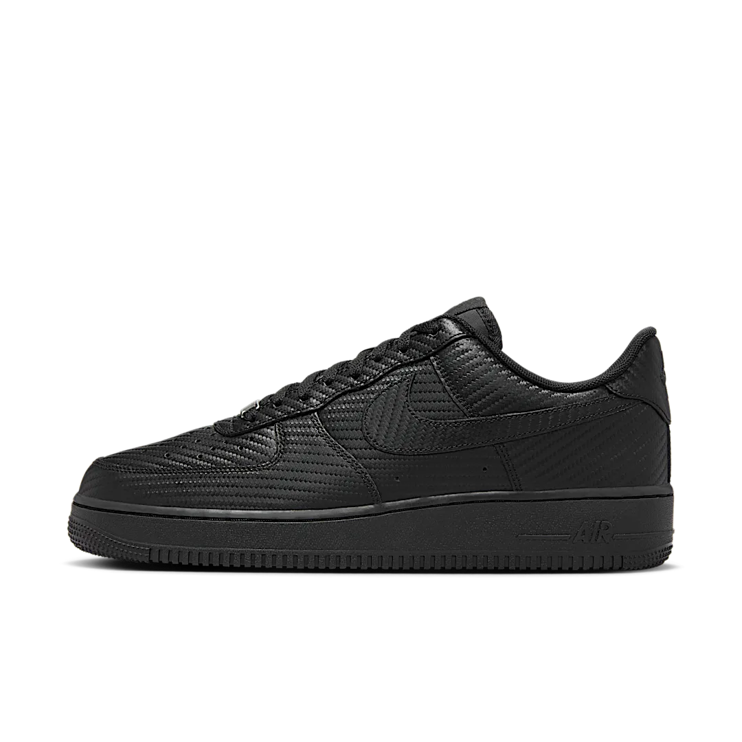 Overkicks - Nike Air Force 1 Low Black Carbon Fiber (HF2886-001) - vista lateral