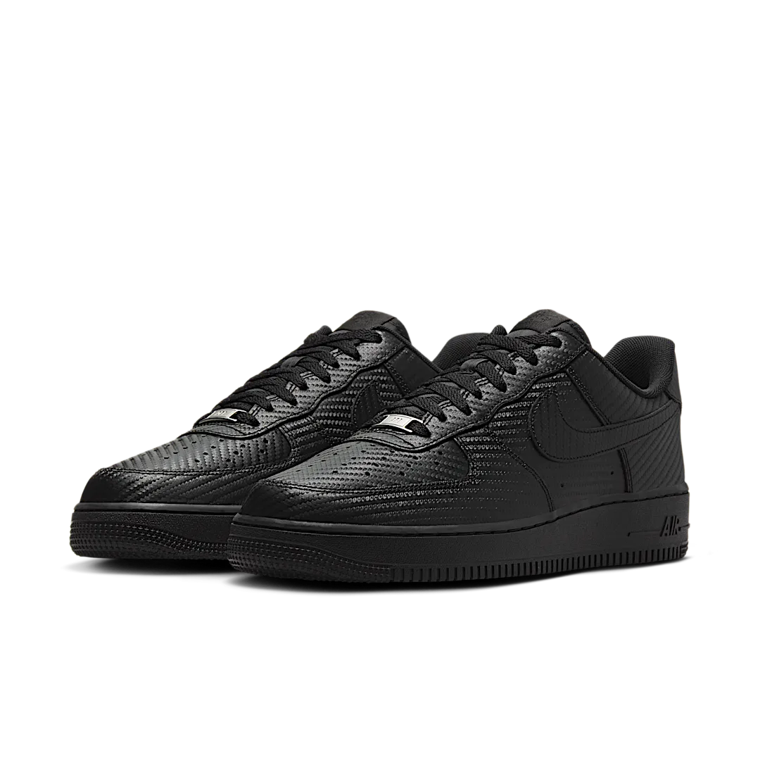 Overkicks - Nike Air Force 1 Low Black Carbon Fiber (HF2886-001) - vista trasera
