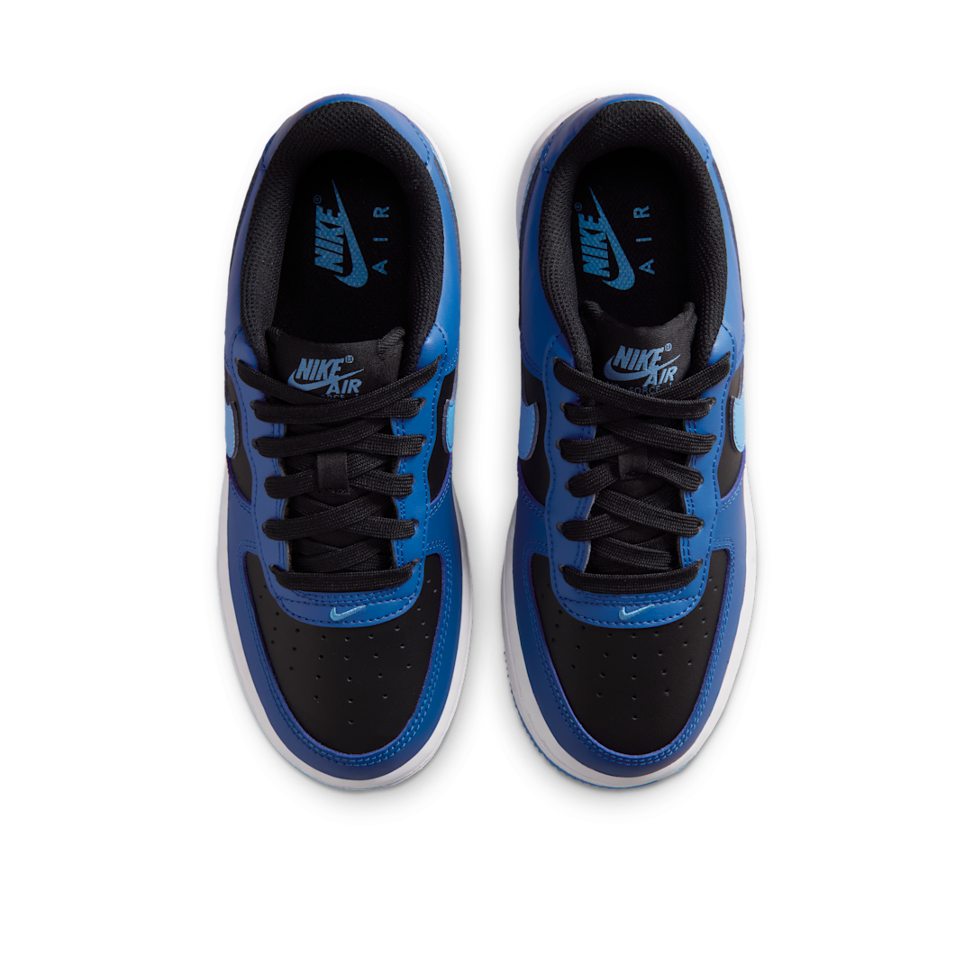Overkicks - Nike Air Force 1 Low Black Court Blue (GS) (CT3839-012) - imagen 3