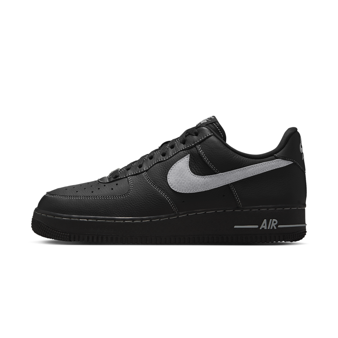 Overkicks - Nike Air Force 1 Low Black Grey (HQ2037-006) - vista lateral