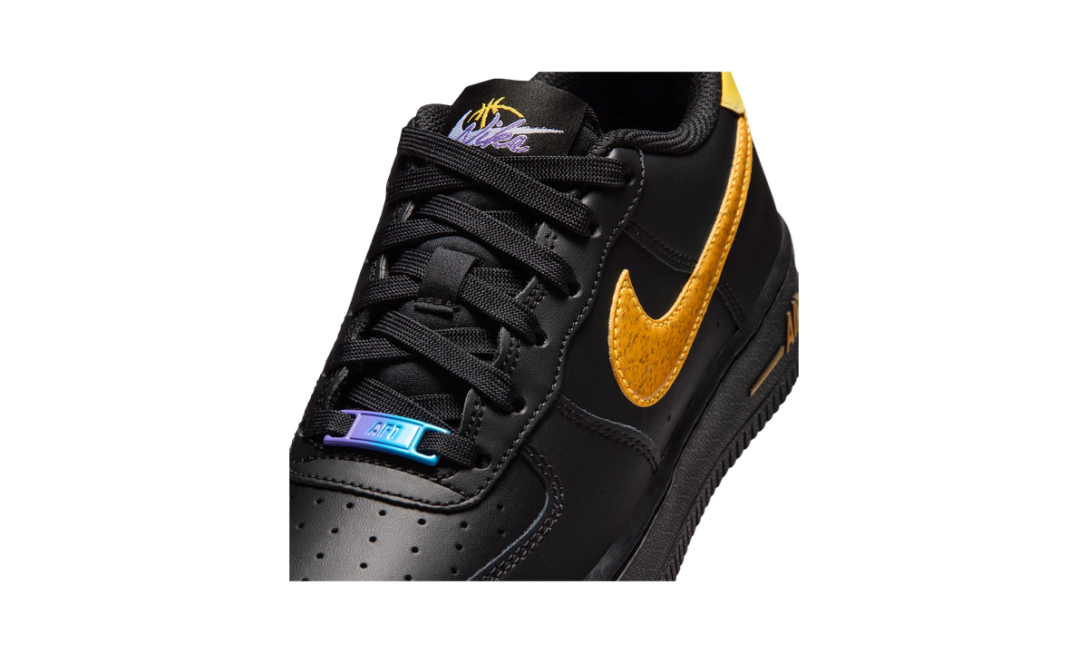 Overkicks - Nike Air Force 1 Low Black Multi-Color (IM7742-001) - detalle lateral interior