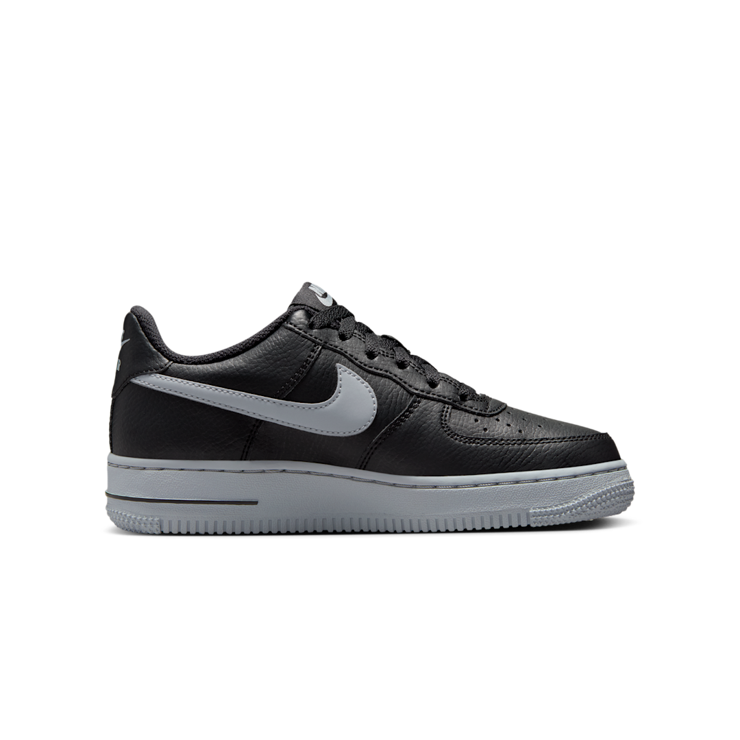 Overkicks - Nike Air Force 1 Low Black Wolf Grey (GS) (HQ3807-001) - imagen 3