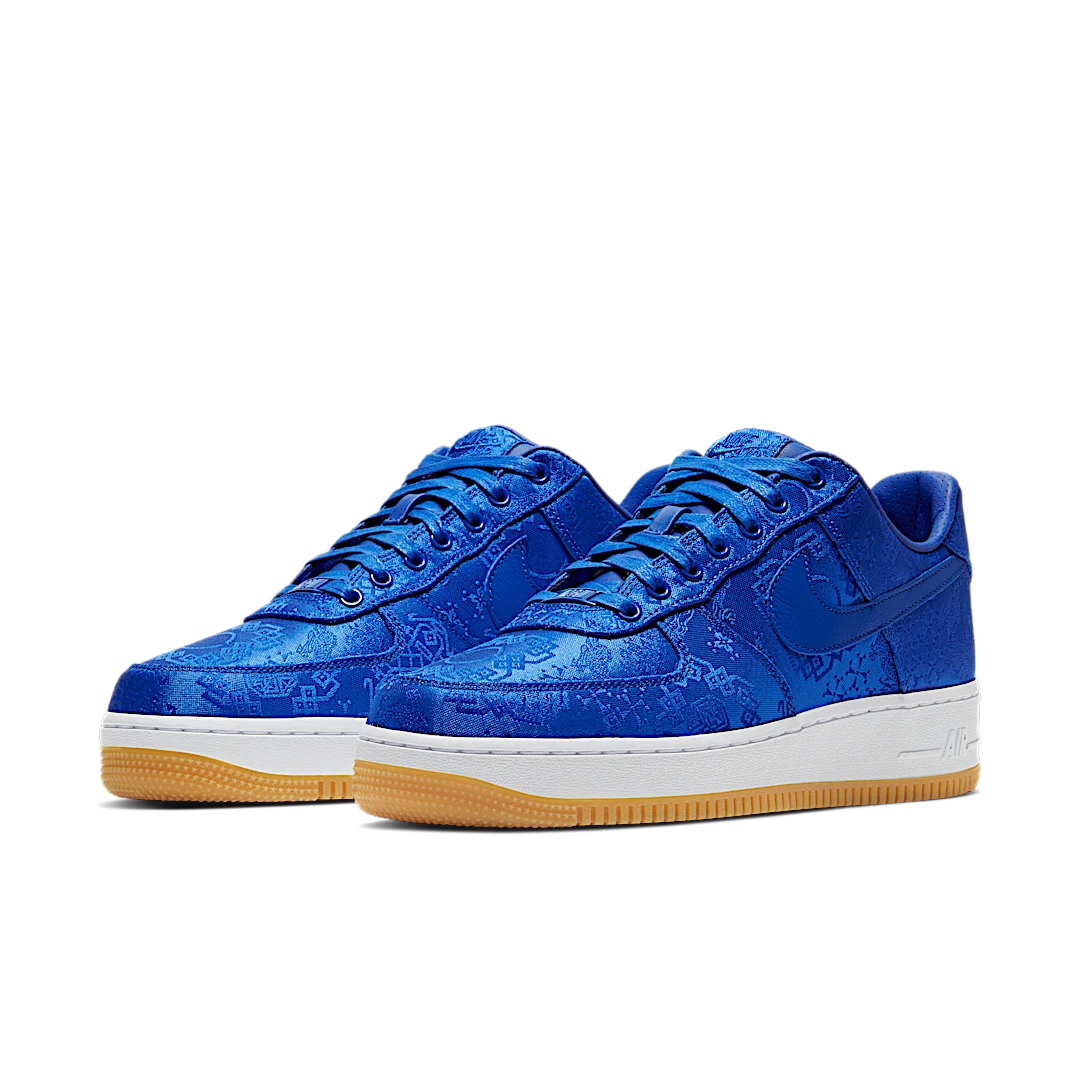 Overkicks - Nike Air Force 1 Low CLOT Blue Silk (CJ5290-400) - vista trasera