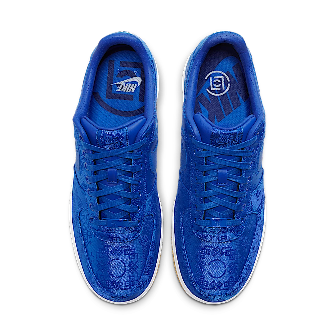 Overkicks - Nike Air Force 1 Low CLOT Blue Silk (CJ5290-400) - par completo