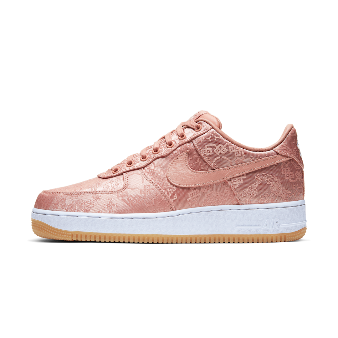 Overkicks - Nike Air Force 1 Low CLOT Rose Gold Silk (Regular Box) (CJ5290-600) - vista lateral
