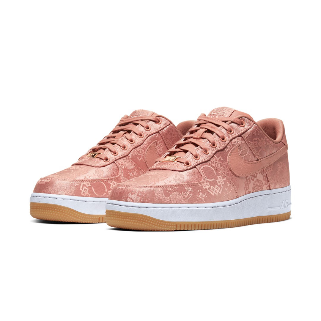 Overkicks - Nike Air Force 1 Low CLOT Rose Gold Silk (Regular Box) (CJ5290-600) - vista trasera