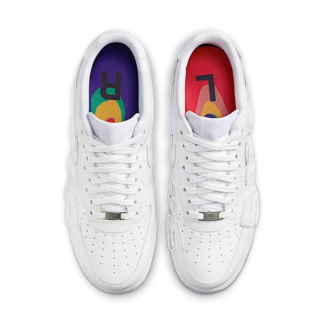 Overkicks - Nike Air Force 1 Low Cactus Plant Flea Market White (2024) (FQ7069-100) - par completo