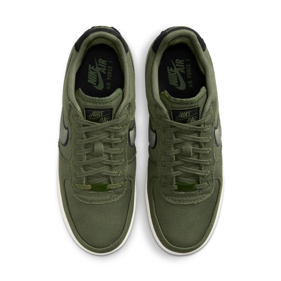 Overkicks - Nike Air Force 1 Low Canvas Army Olive Matte Olive (HV1204-301) - par completo