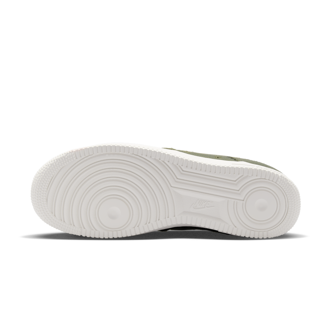 Overkicks - Nike Air Force 1 Low Canvas Army Olive Matte Olive (HV1204-301) - detalle suela