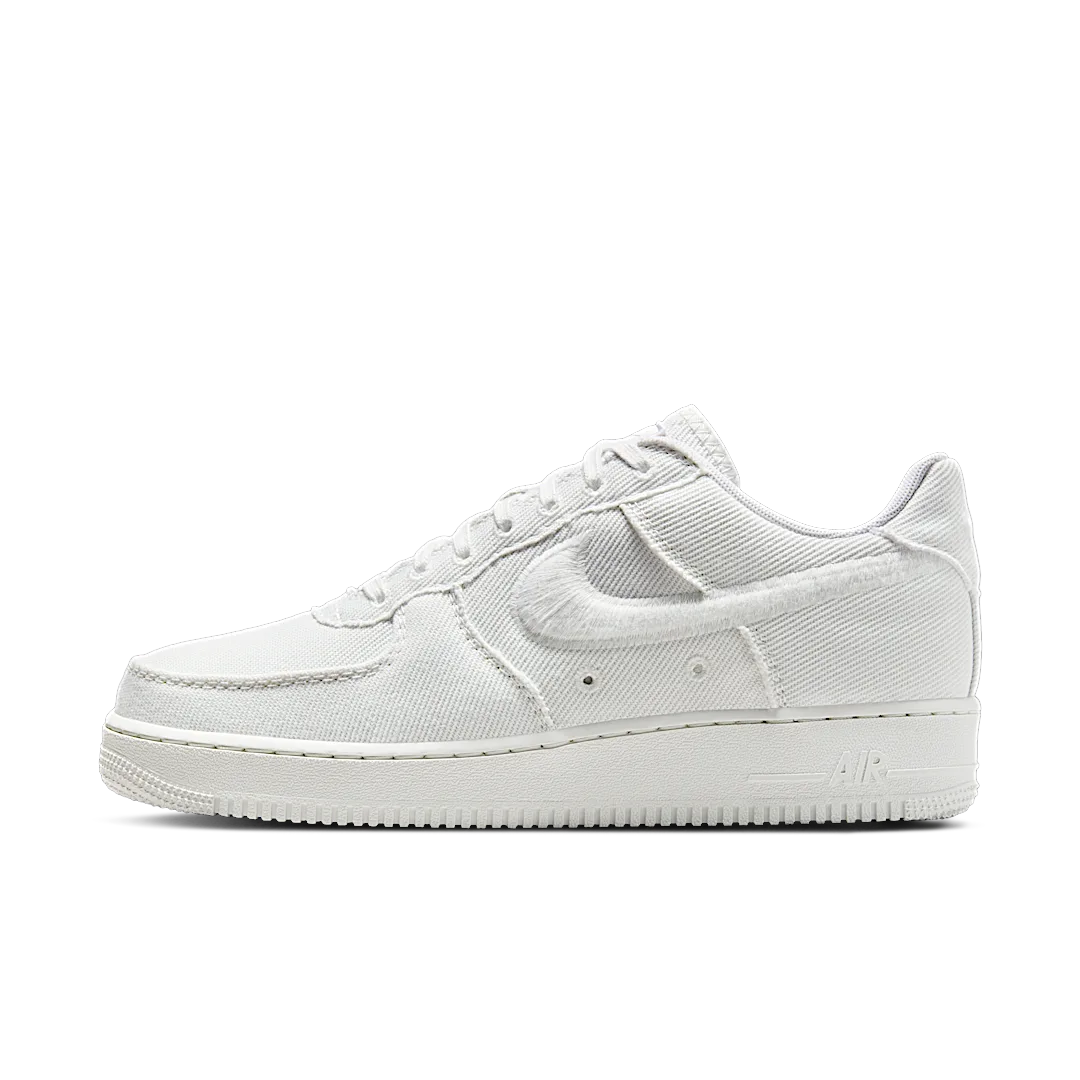 Overkicks - Nike Air Force 1 Low Canvas Summit White Light Orewood Brown (HV1204-100) - vista lateral