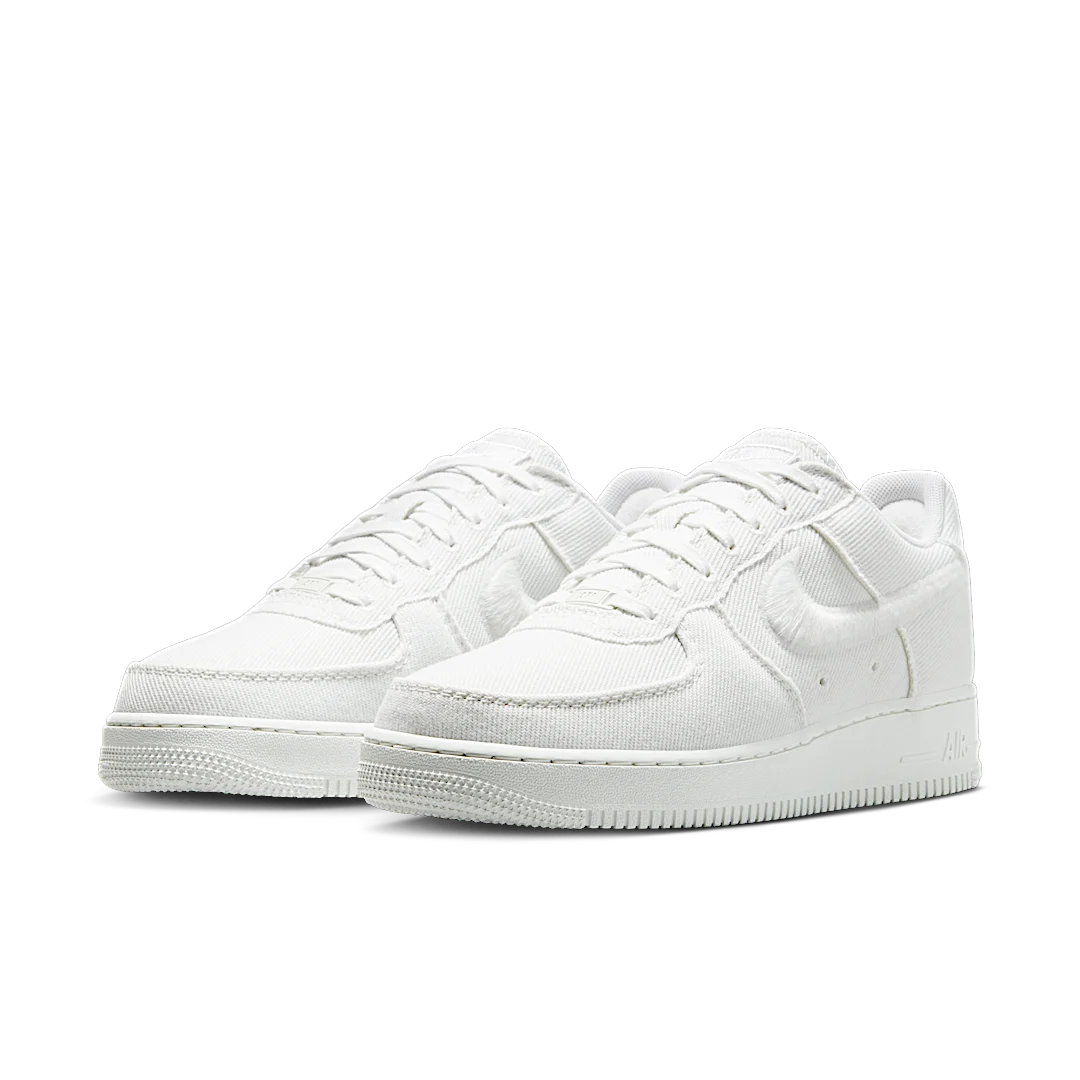 Overkicks - Nike Air Force 1 Low Canvas Summit White Light Orewood Brown (HV1204-100) - vista trasera