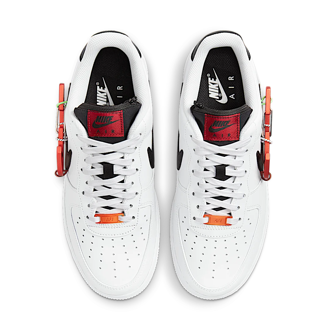 Overkicks - Nike Air Force 1 Low Carabiner Swoosh Red (DH7579-100) - par completo
