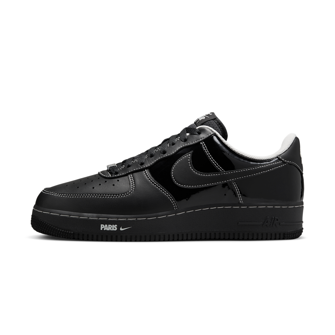 Overkicks - Nike Air Force 1 Low City Pack Paris Patent (HV6226-001) - vista lateral