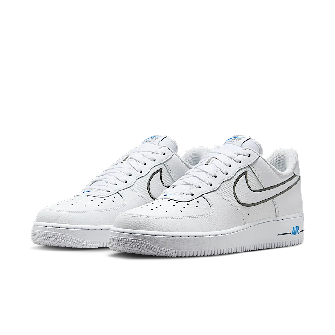 Overkicks - Nike Air Force 1 Low Cool Grey Photo Blue (IB7677-100) - vista trasera