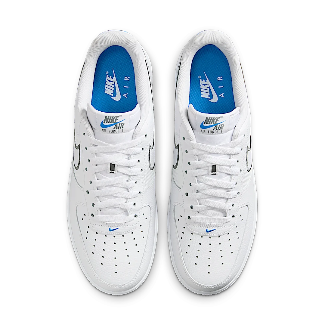 Overkicks - Nike Air Force 1 Low Cool Grey Photo Blue (IB7677-100) - par completo