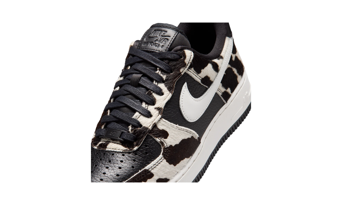 Overkicks - Nike Air Force 1 Low Cow Print Black (IO0442-001) - detalle lateral interior