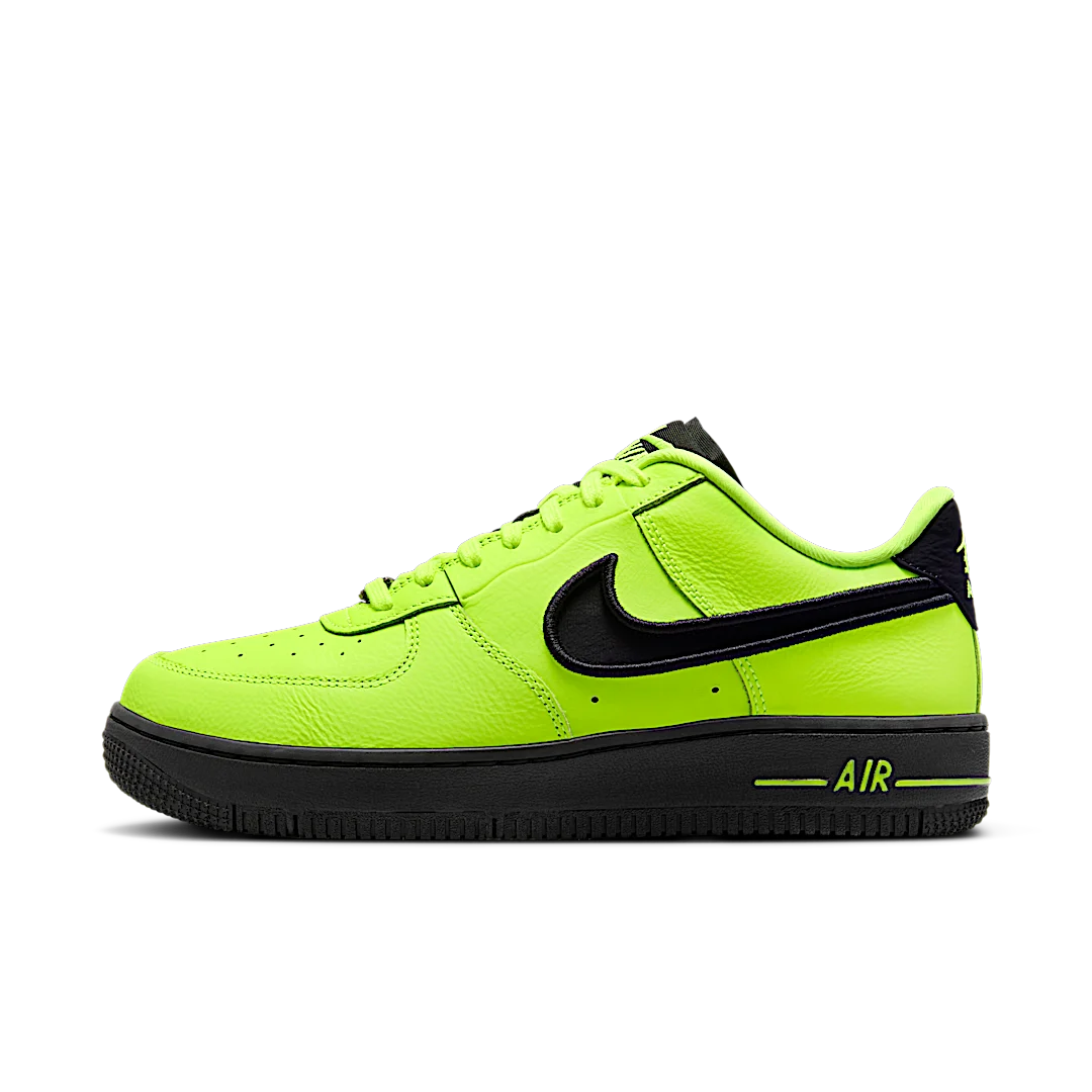 Overkicks - Nike Air Force 1 Low Dance Volt Gunmetal Black (FJ7409-700) - vista lateral