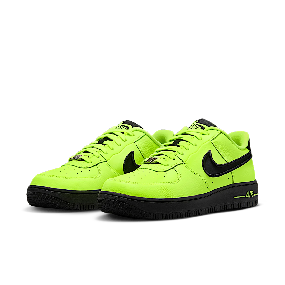 Overkicks - Nike Air Force 1 Low Dance Volt Gunmetal Black (FJ7409-700) - vista trasera
