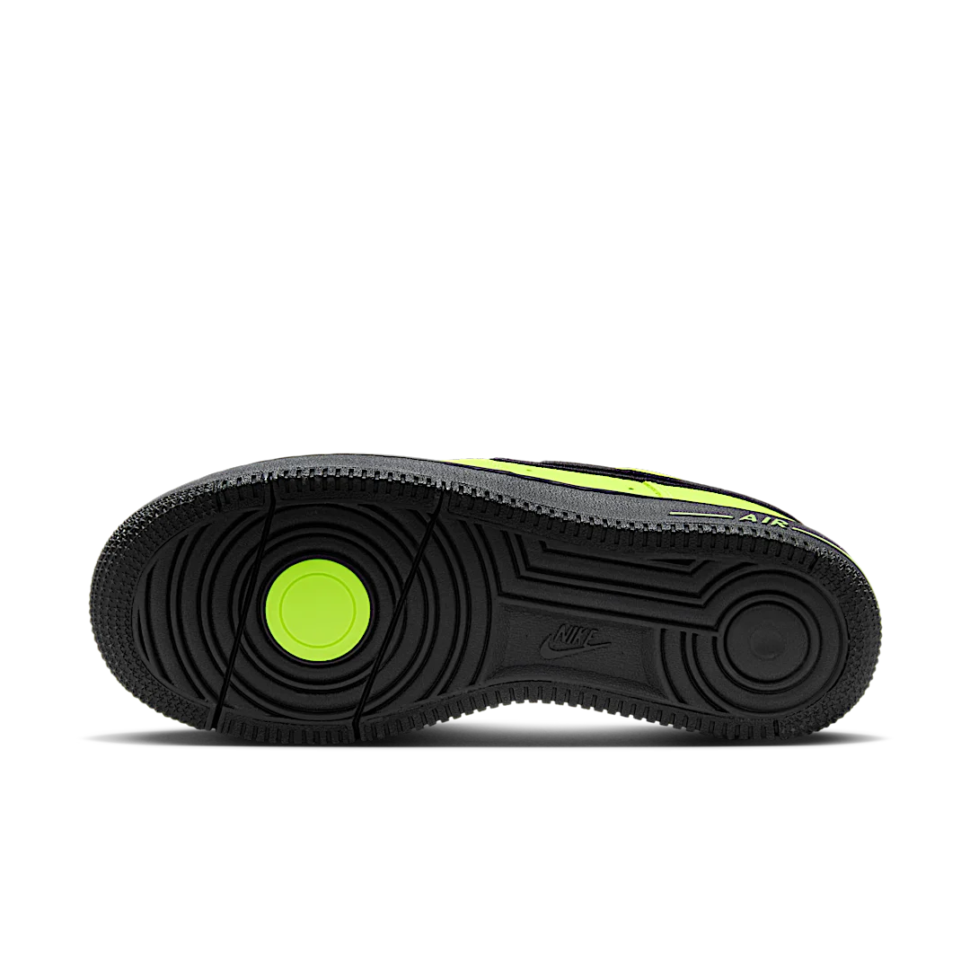 Overkicks - Nike Air Force 1 Low Dance Volt Gunmetal Black (FJ7409-700) - detalle suela