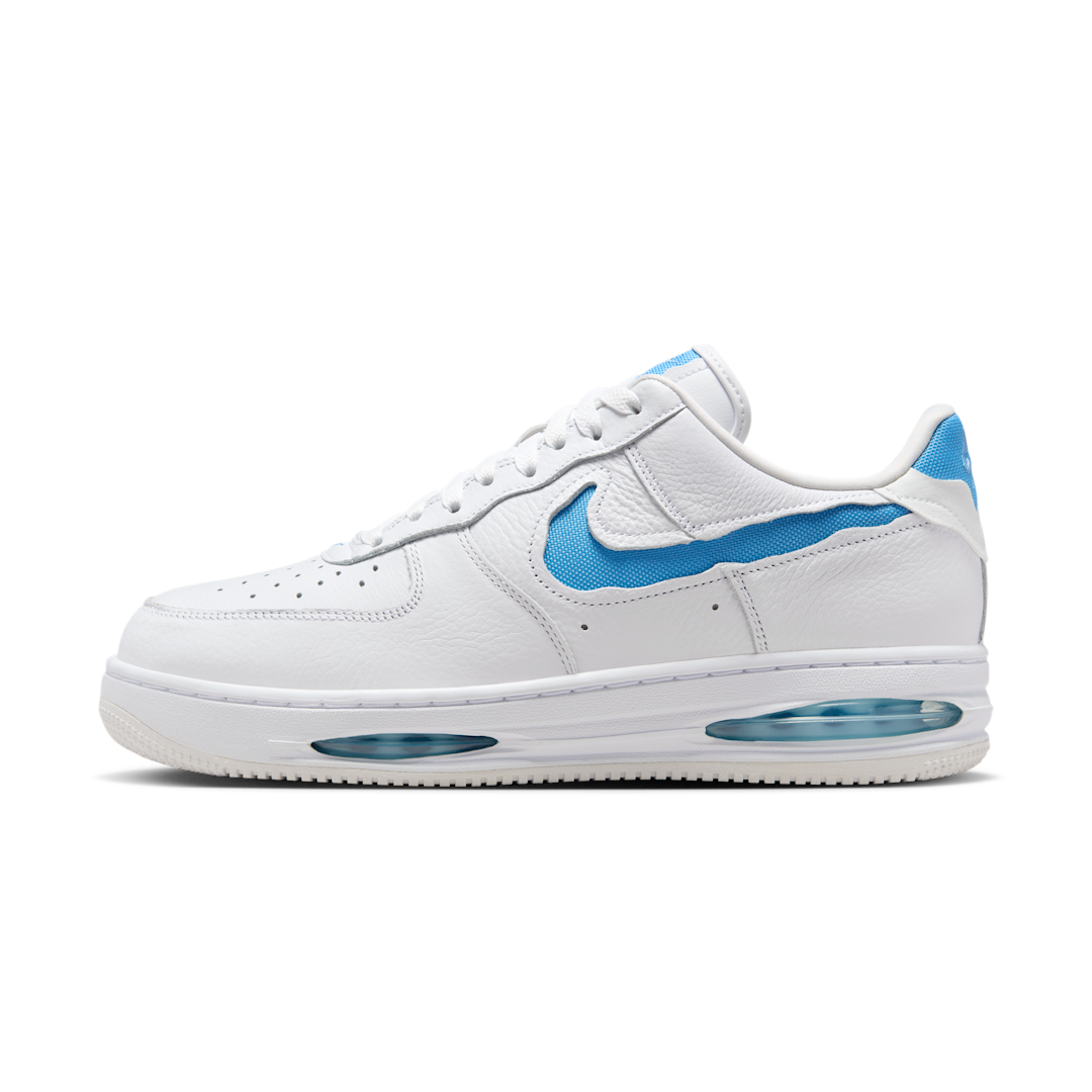 Overkicks - Nike Air Force 1 Low Evo White University Blue (HF3630-101) - vista lateral