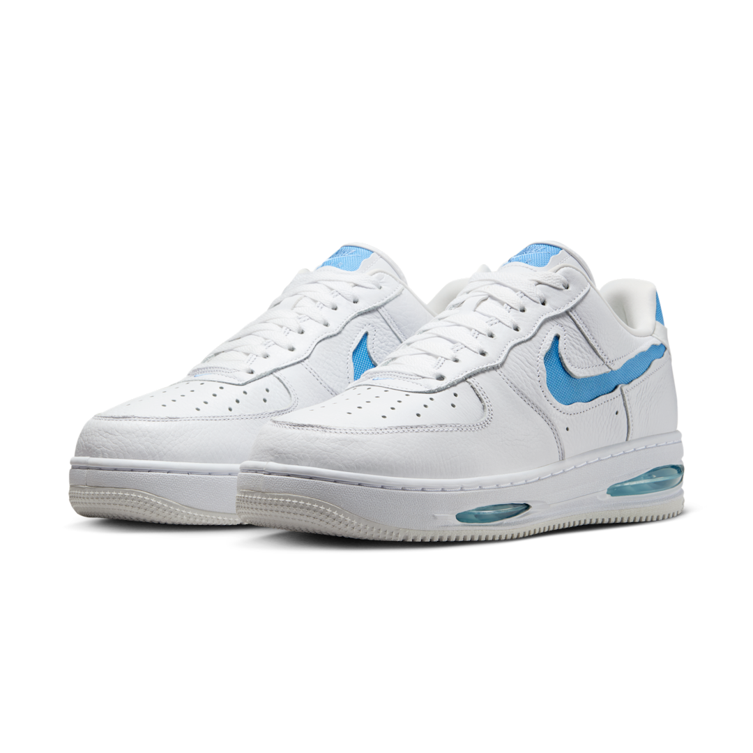 Overkicks - Nike Air Force 1 Low Evo White University Blue (HF3630-101) - vista trasera