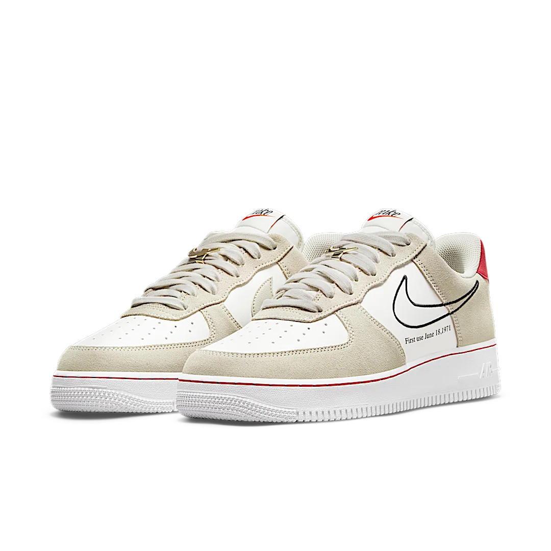 Overkicks - Nike Air Force 1 Low First Use Light Sail Red (DB3597-100) - vista trasera