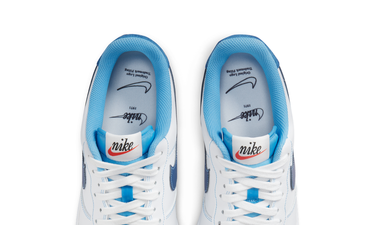 Overkicks - Nike Air Force 1 Low First Use White University Blue (DA8478-100) - vista superior