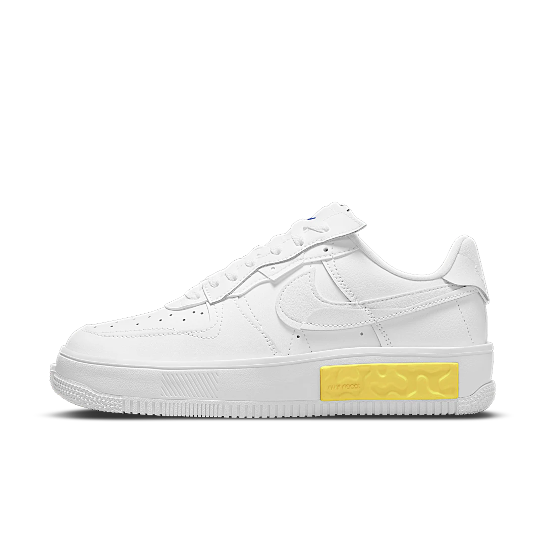 Overkicks - Nike Air Force 1 Low Fontanka Summit White Opti Yellow (DA7024-101) - vista lateral