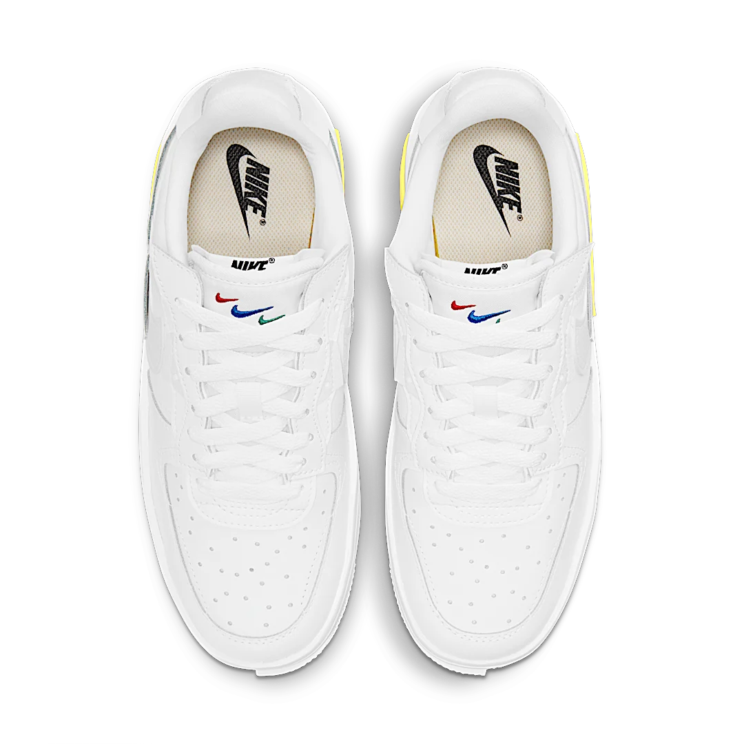 Overkicks - Nike Air Force 1 Low Fontanka Summit White Opti Yellow (DA7024-101) - vista trasera
