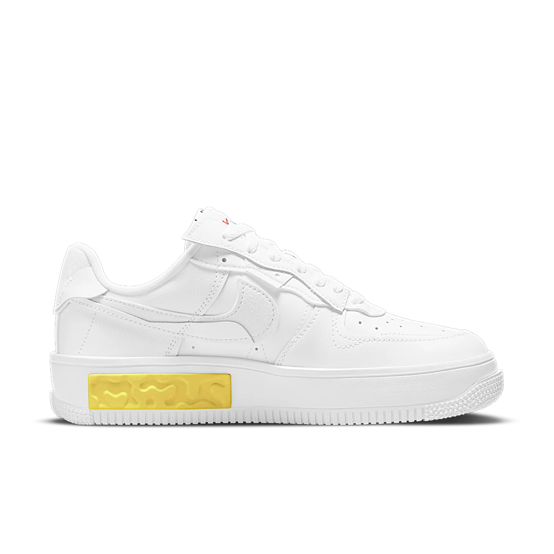 Overkicks - Nike Air Force 1 Low Fontanka Summit White Opti Yellow (DA7024-101) - par completo