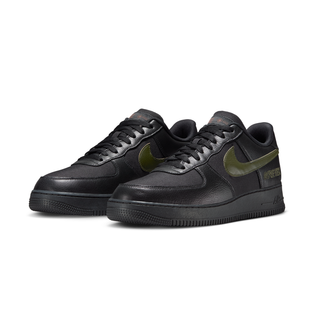 Overkicks - Nike Air Force 1 Low Gore-Tex Black Cargo Khaki (HV3959-010) - vista trasera