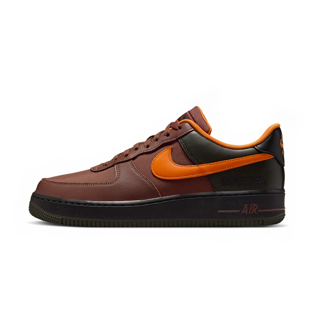 Overkicks - Nike Air Force 1 Low Gore-Tex Brown Bright Ceramic (CK2630-201) - vista lateral
