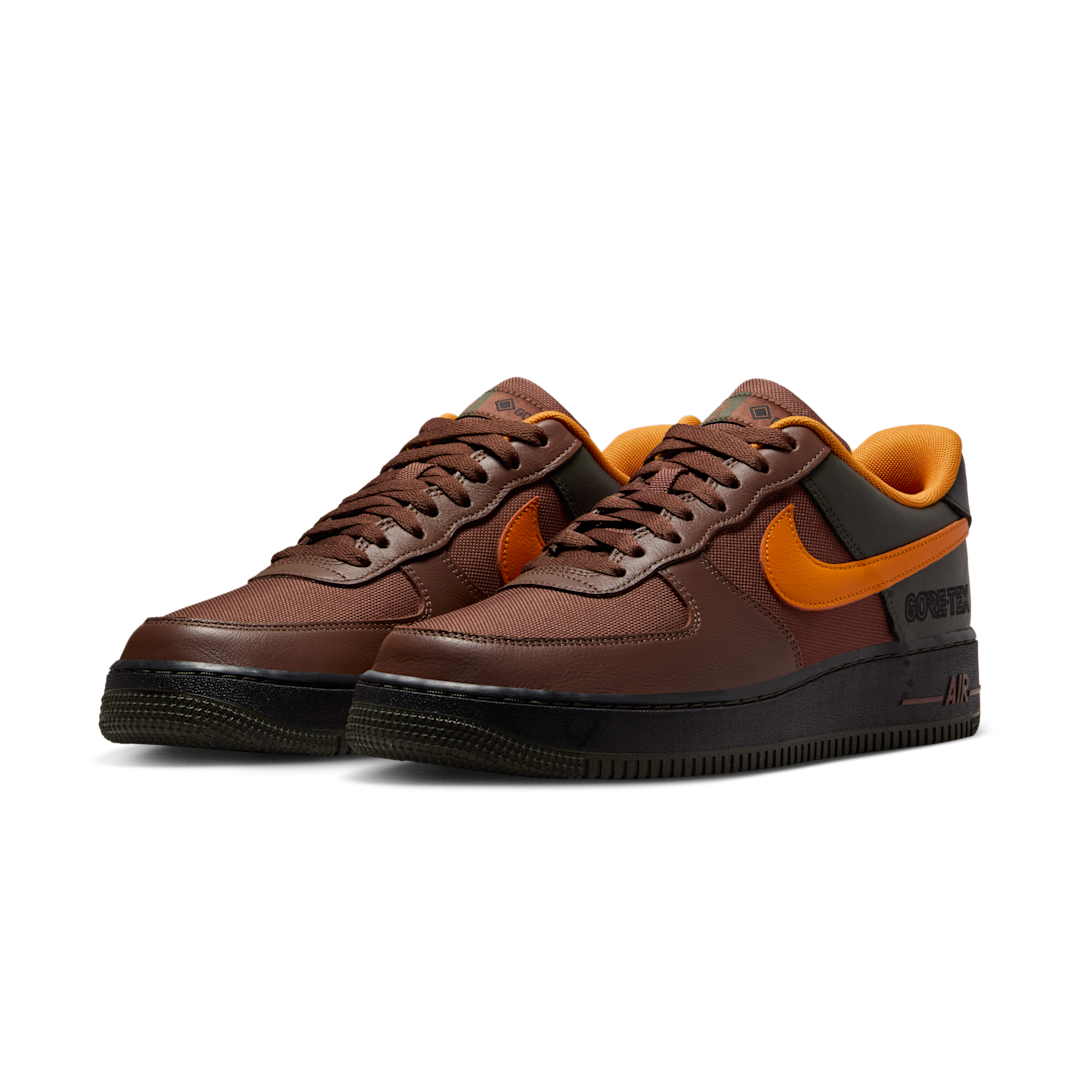 Overkicks - Nike Air Force 1 Low Gore-Tex Brown Bright Ceramic (CK2630-201) - vista trasera