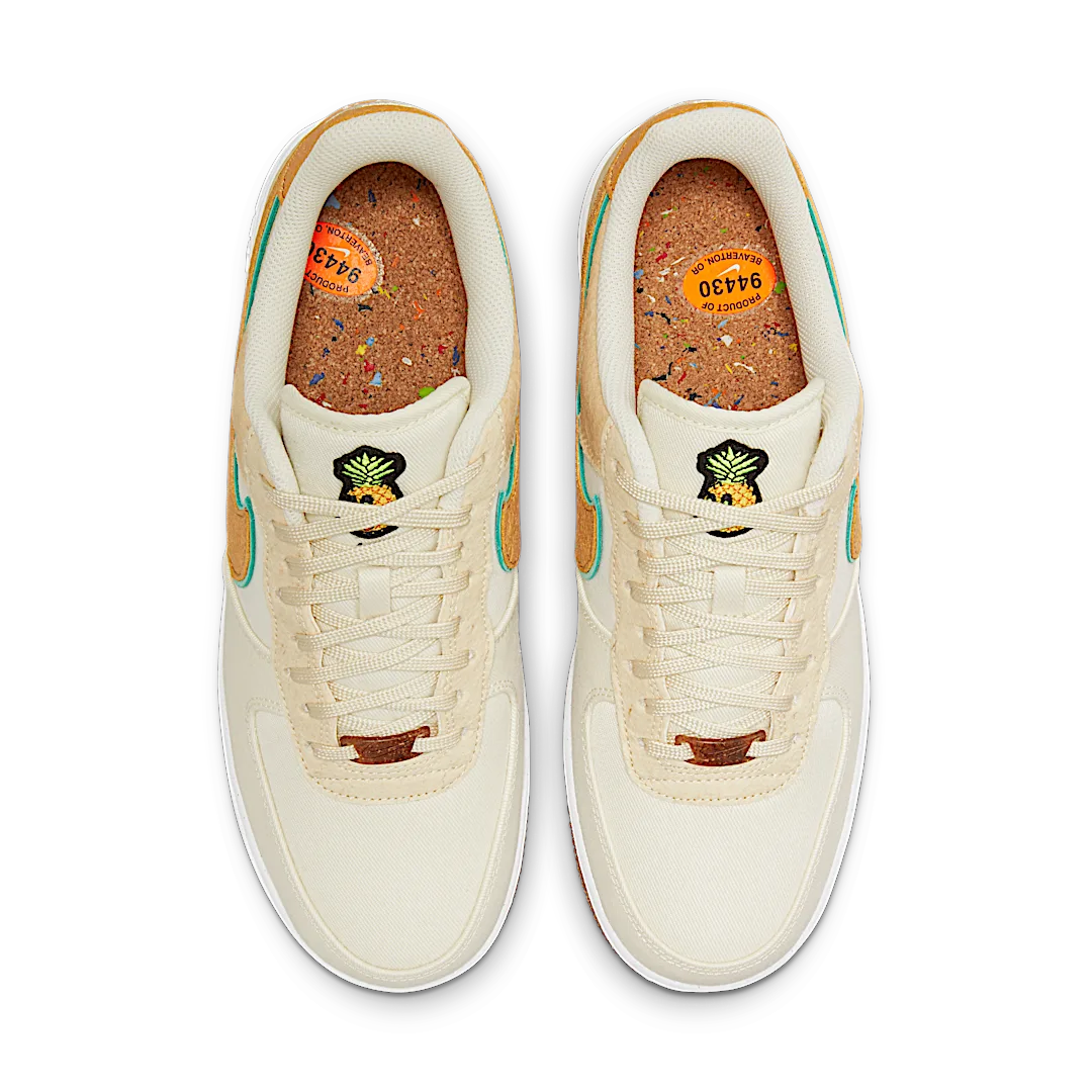 Overkicks - Nike Air Force 1 Low Happy Pineapple Coconut Milk (CZ1631-100) - par completo