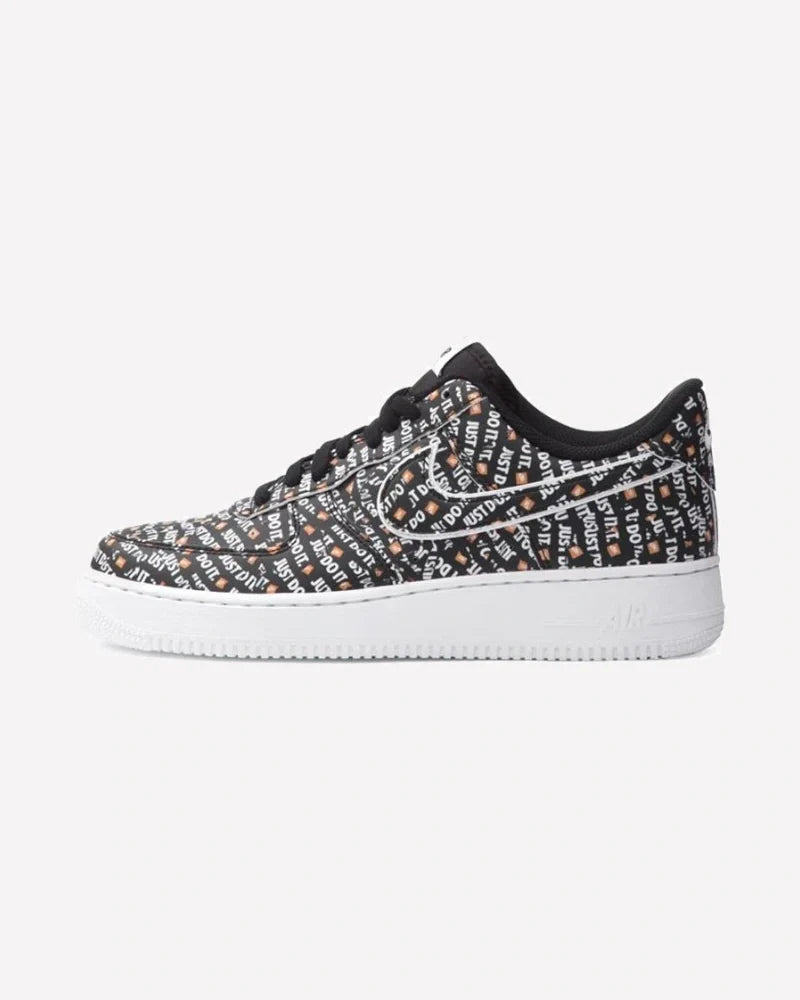 Overkicks - Nike Air Force 1 Low Just Do It Pack Black (AO6296-001) - vista lateral