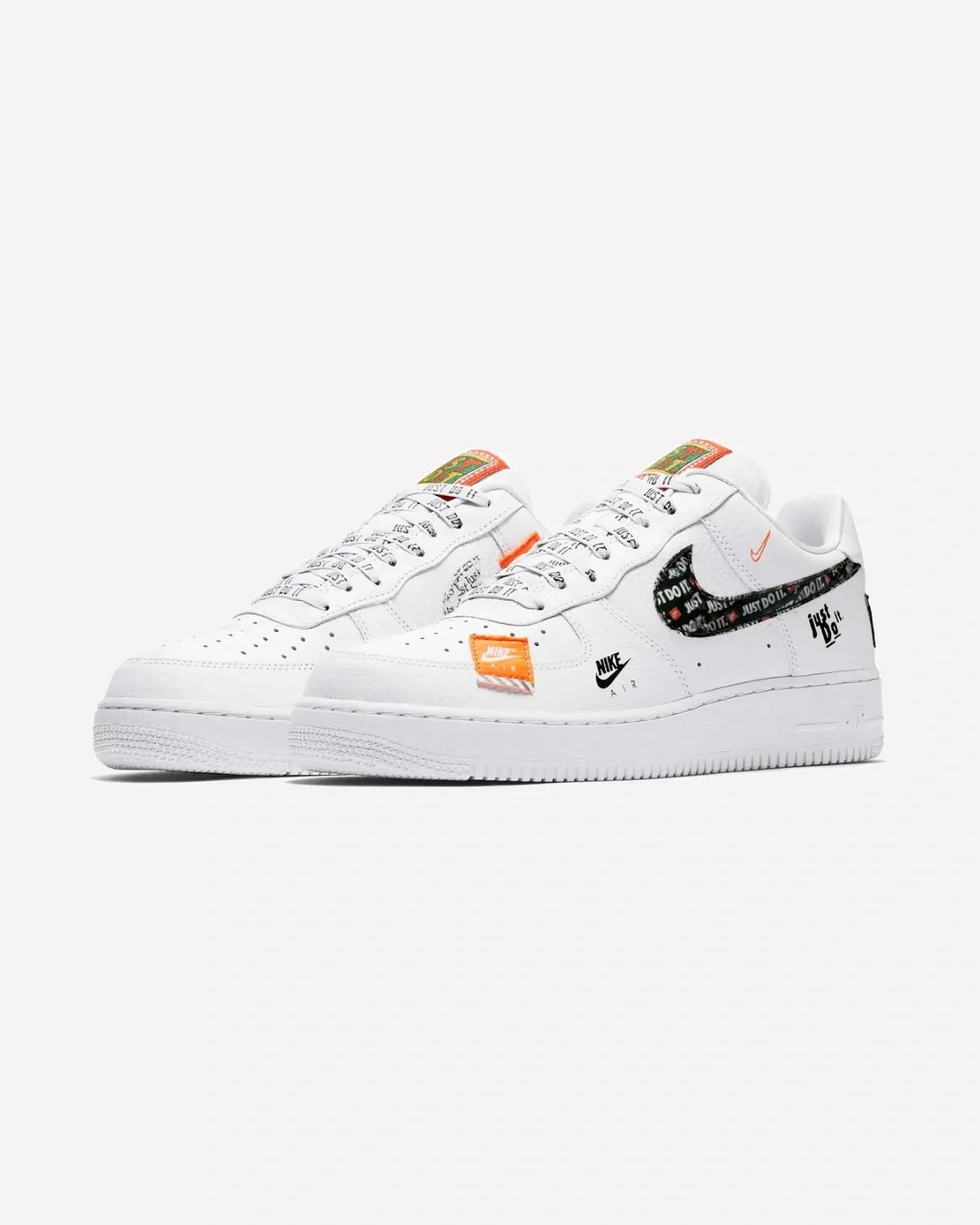 Overkicks - Nike Air Force 1 Low Just Do It Pack White Black (AR7719-100) - imagen 2