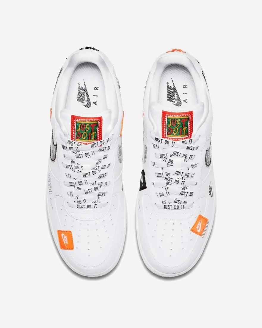 Overkicks - Nike Air Force 1 Low Just Do It Pack White Black (AR7719-100) - imagen 3
