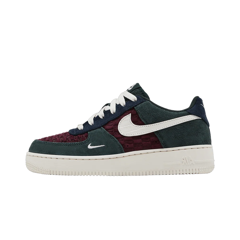 Overkicks - Nike Air Force 1 Low Kith Night Maroon (GS) (IM6037-600) - vista lateral
