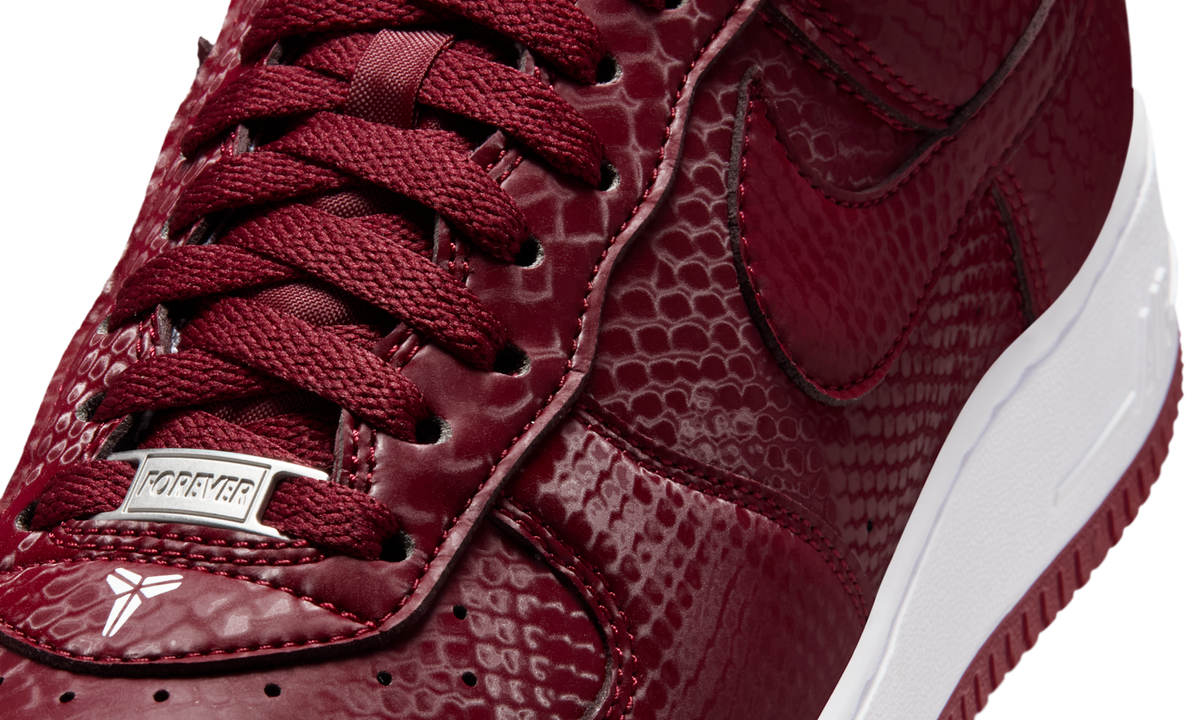 Overkicks - Nike Air Force 1 Low Kobe Bryant Forever Lower Merion Away (IB0018-600) - detalle lateral interior