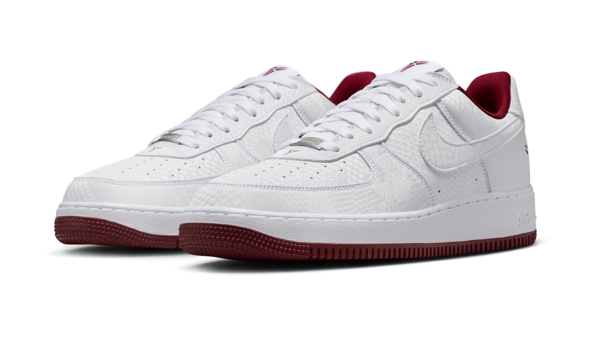 Overkicks - Nike Air Force 1 Low Kobe Bryant Forever Lower Merion Home (IB0018-101) - vista trasera
