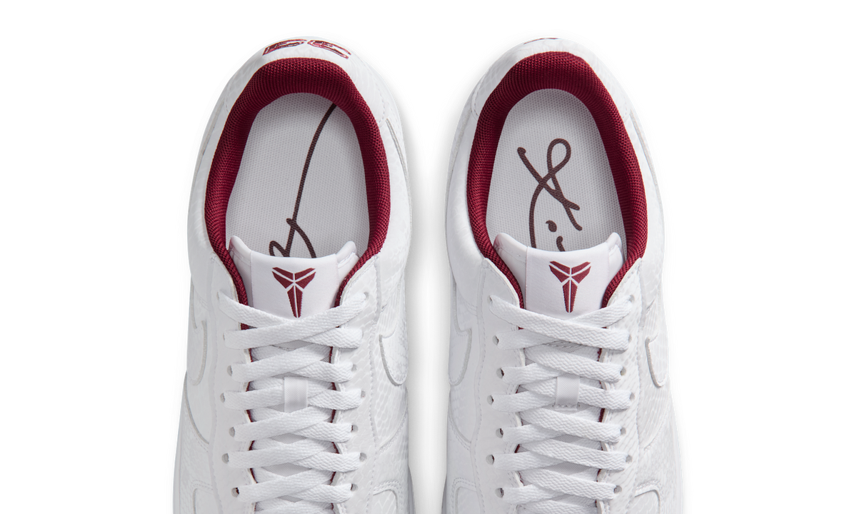 Overkicks - Nike Air Force 1 Low Kobe Bryant Forever Lower Merion Home (IB0018-101) - vista superior