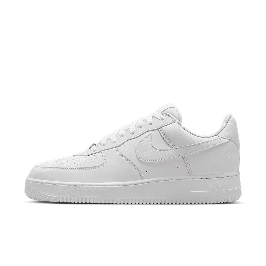 Overkicks - Nike Air Force 1 Low Kobe Bryant Forever White (IB0018-100) - vista lateral