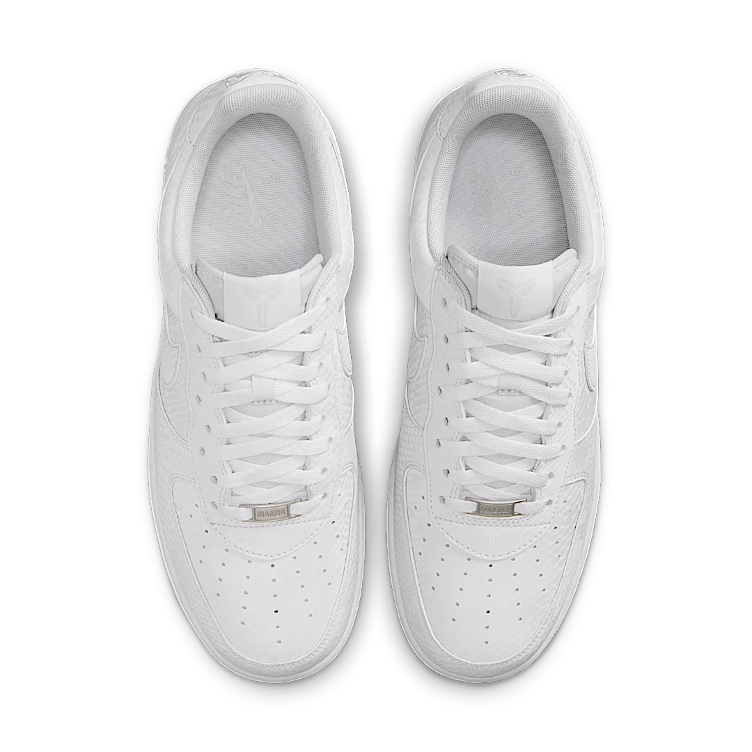 Overkicks - Nike Air Force 1 Low Kobe Bryant Forever White (IB0018-100) - par completo