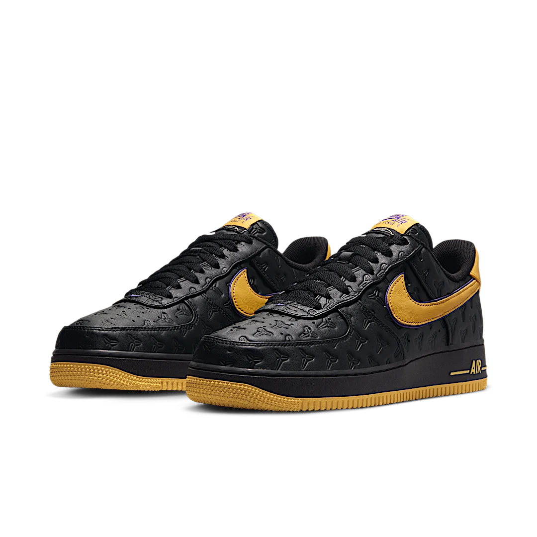 Overkicks - Nike Air Force 1 Low Kobe Bryant Lakers Away (Numbered Edition of 8000) (HV5122-001) - vista trasera
