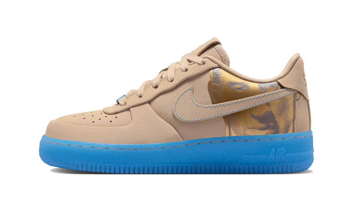 Overkicks - Nike Air Force 1 Low Kobe Bryant Linen (IQ4936-200) - vista lateral