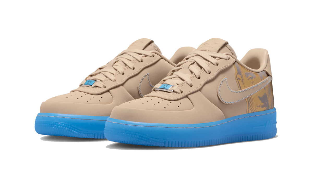 Overkicks - Nike Air Force 1 Low Kobe Bryant Linen (IQ4936-200) - vista trasera