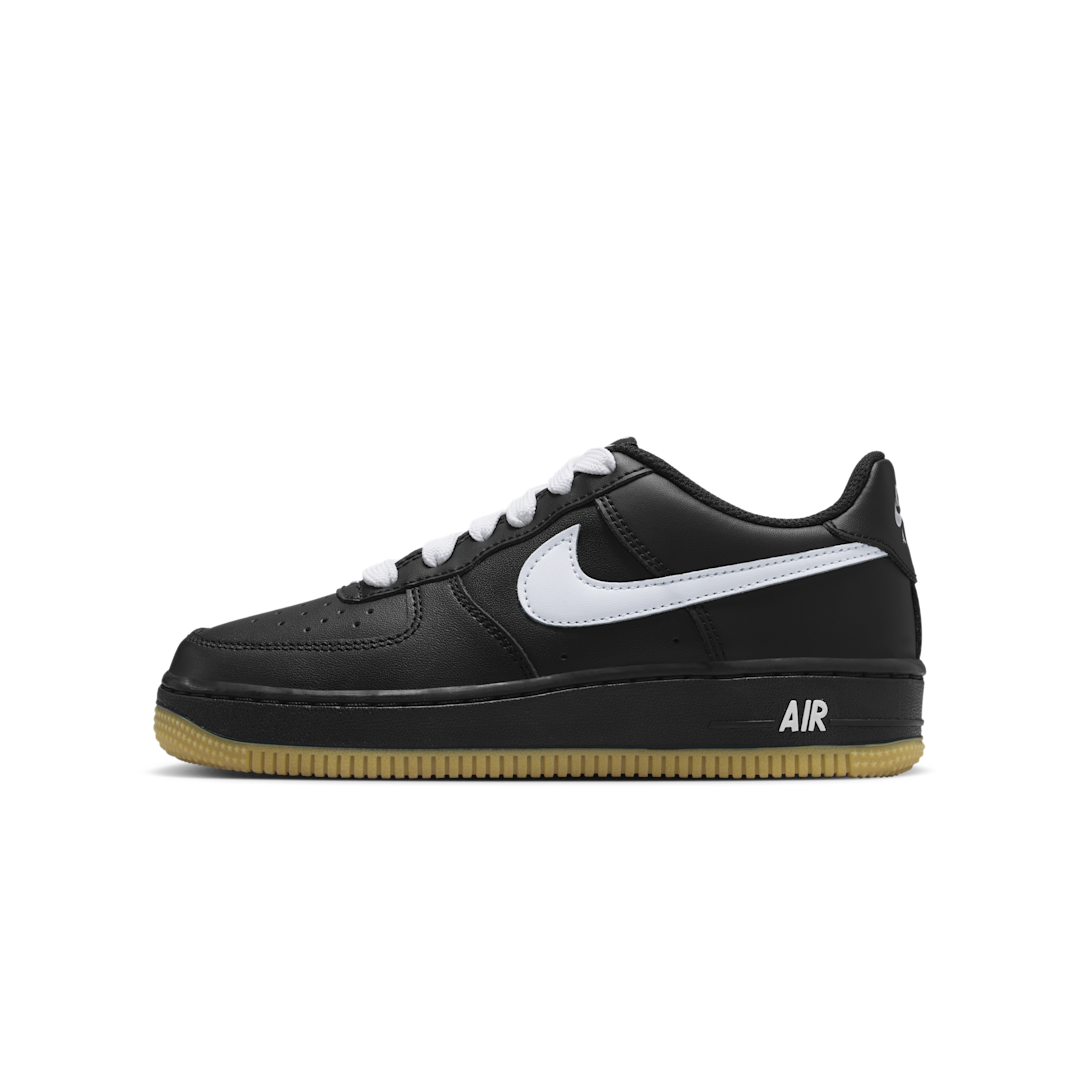 Overkicks - Nike Air Force 1 Low LV8 3 Black White Gum (HQ1911-001) - vista lateral